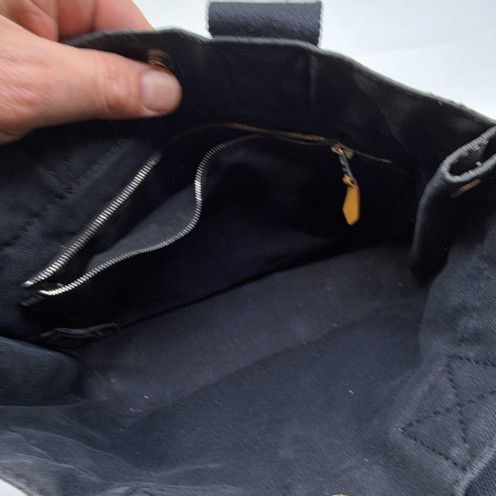 Hermes Garden Party Black Canvas Tote Bag - Picture 6 of 8